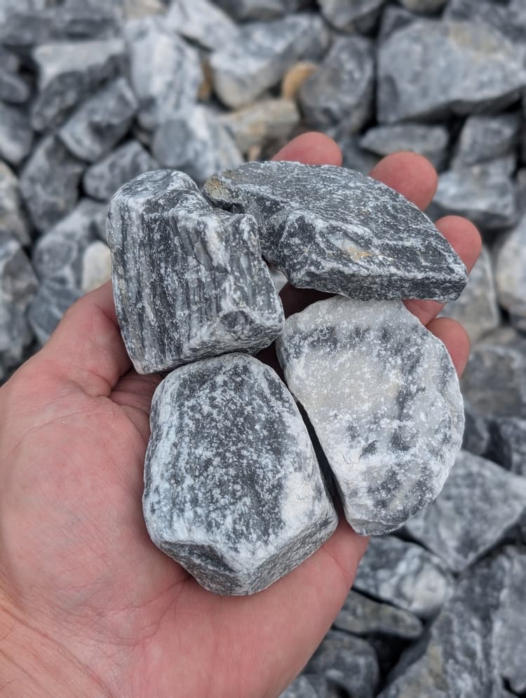 Limestone Landscape Rock 2½" — Up close